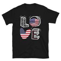Pandemic USA LOVE July 4th of July USA US Flag T-Shirt S