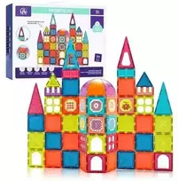 Malplay Magnetinis konstruktorius „Magnetic Tiles”, 77 detalių