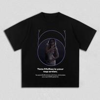 Tate McRae Top Artist Graphic T-Shirt Men Women Casual Cotton Pop Singer Streetwear Fan Merch Top S įvairiaspalvis