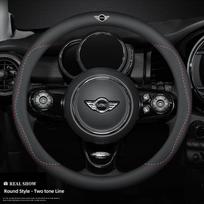 Automobilio odinė vairo apdaila Neslystanti priemonė Mini Cooper JCW Works F54 F55 F56 F57 F60 R50 R52 R53 R55 R56 R57 R58