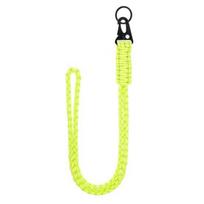 Heavy Duty Paracords Lanyard with Buckle Glow in The Dark Strong Hanging Rope for Keychain Necklace Whistles Strap Portable Braided Fluorescent geltona