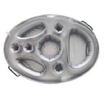 Swimming Pool Drink Holder Inflatable PVC 8/9 Holes with Handle Portable Floating Cup Snacks Fruits Beverage Cellphone Tray Pool Supplies pilka
