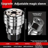 Multi Functional Universal Socket Tool, Adjustable Sleeve, Multifunctional Hexagonal Screw Nut KTY
