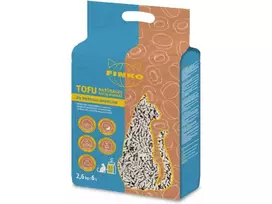 FINKO TOFU ilgaplaukių kačių kraikas, su persiko ekstraktu, 1,5 mm granulė, 2,6kg / 6 l