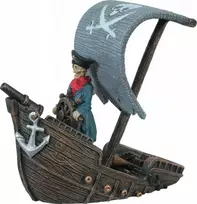 Zolux Piratų laivo akvariumo puošmena 17 cm