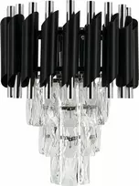 Mdeco Elem Toledo 6260/1 8C BL sieninis šviestuvas sieninis šviestuvas 1x60W E27 chromas/juodas