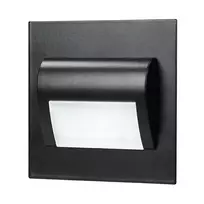 Orno DRACO LED NEW 1.5W, įleidžiamas laiptų šviestuvas, 12VDC, 30lm, 6000K, juodas, inovatyvus tvirtinimo būdas