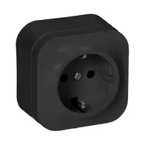 Orno Lizdas „ToDo“ viengubas lizdas 2P+Z Schuko IP20, juodas