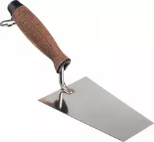 AW-Tools AWTOOLS MŪRININKO KELNĖ TRAPECIJOS FORMOS, NERŪDIJANTIS PLIENAS, 130mm, KORKINĖ RANKENA 1199K