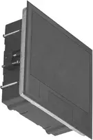 Orno Puszka Grindų dėžutė moduliniams lizdams 6 x 45x45 mm arba 12 x 22,5x45 mm, dangtelis: plastikinis, juodas