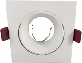 Orno FONDI SC dekoratyvinis rėmelis prožektoriui, MR16/GU10, maks. 50 W, kvadratinis, fiksuotas, aliuminis, baltas