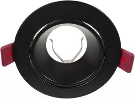 Orno FONDI RC dekoratyvinis prožektoriaus rėmelis, MR16/GU10, maks. 50 W, apvalus, fiksuotas, aliuminis, juodas