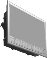 Orno Puszka Grindų dėžutė moduliniams lizdams 8 x 45 x 45 mm arba 16 x 22,5 x 45 mm, dangtelis: nerūdijantis plienas, juodas