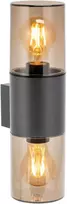 Sieninis šviestuvas Orno SALVIA sodo šviestuvas, 2xE27, maks. 2x15W, IP54, pilkas