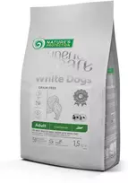 Nature's Protection Superior Care Baltas Dog begrūdis with Insect protein Adult Small Breed 1,5kg, begrūdis mažų veislių suaugusių baltakailių šunų pašaras su vabzdžiais