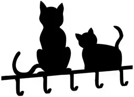 Maximex Raktų kabykla CATS – komplekte 5 kabliukai