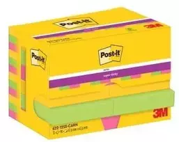 Lipnūs lapeliai 3M Post-it® Super Sticky Carnival, 47.6mmx47.6mm 12 vnt. po 90 lapelių