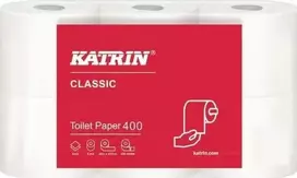 Katrin Classic 400 tualetinis popierius, 2 sluoksnių, 48 m, 42 ritinėliai dėžutėje 104834 - (42 ritinėliai dėžutėje)