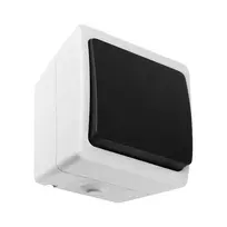 Orno Przycisk AQUATIC MINI IP 54 durų skambučio mygtukas, baltas ir juodas