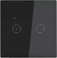 Orno Włącznik „Tuya Smart Home“ dvigubas įleidžiamas „Wi-Fi“ jungiklis, juodas