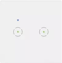 Orno Włącznik „Tuya Smart Home“ dvigubas įleidžiamas „Wi-Fi“ jungiklis, baltas