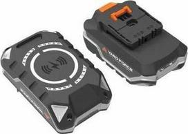 YARD FORCE 20-volt, 2.0 Ah lithium-ion battery with charge indicator
