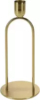 Home Styling Collection Metalinis dekoratyvinis žvakių laikiklis, auksinis, 20 cm
