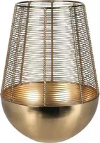 Home Styling Collection Auksinis žvakių žibintas, metalinis