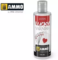 AMMO by MIG Jimenez AMMO MIG pusiau matinis akrilinis lakas SATIN Lucky Varnish, 60 ml (2052)