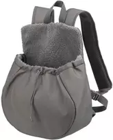 Trixie Molly, Minkštas vežėjas gyvūnams, Kuprinė naminių gyvūnėlių nešiklis, Šuo, 4kg, Apkrova iš viršaus, Pilkas