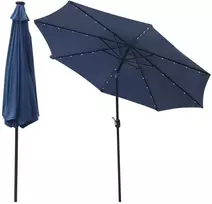 Saska Garden Sodo skėtis su LED apšvietimu 300cm mėlynas