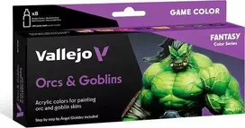 Vallejo Vallejo: 72.192 – Žaidimo spalva – Orkai ir goblinai (8x18 ml)
