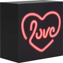 BigBen Neoninė belaidė „Bluetooth“ kolonėlė „Love“ / medinis dėklas
