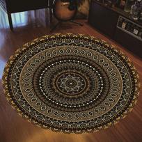 Naujas apvalus kilimas Mandala Bohemian gradientas spalvingas kilimėlis svetainės miegamojo kilimėliams didelio dydžio neslystantis grindų kilimėlis 40cm