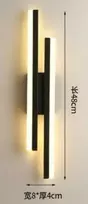 ATL Dvigubas LED sieninis šviestuvas 9W, 3000K, juodas