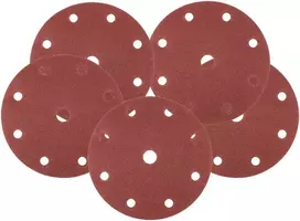 Krążki Šlifavimo diskai 150 mm, xa0P120, 5 vnt., su 9 skylėmis, skirti 04-721