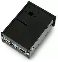 Gravlaser Raspberry Pi 4B dėklas su kameros laikikliu - juodas