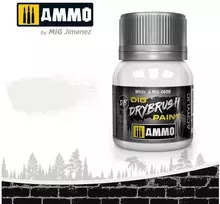 AMMO by MIG Jimenez AMMO by Mig DRYBRUSH balti sendinimo dažai 40 ml (0600)