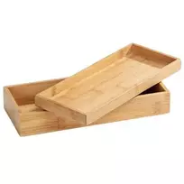 Vonios padėklų rinkinys TERRA, bambukas, 2 vnt, WENKO