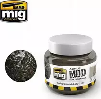 AMMO by MIG Jimenez AMMO MIG akrilinis purvas Muddy Ground 250 ml dioramoms (A.MIG-2105)