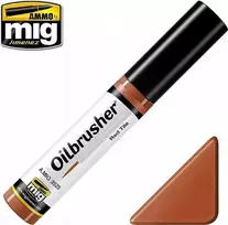 AMMO by MIG Jimenez AMMO MIG Oilbrusher Raudona Tile 3525 – aliejiniai dažai sendinimui su teptuku