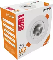 Avide LED Lubinis šviestuvas 7W 4000K Ø90mm, apvalus