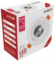 Avide LED Lubinis šviestuvas 7W 3000K Ø90mm, apvalus