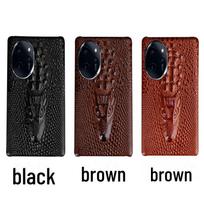 Honor 50 Series Cowhide Dragon Head Pattern Leather Case - Half Cover, High-End Protection for Honor 50, 50SE, 50Pro Honor 80 SE