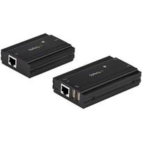 StarTech.com 4-Port USB 2.0 Extender Hub over Single CAT5e/CAT6 Ethernet Cable (RJ45) - 330ft (100m) - USB Extender Hub Adapter Kit - Metal Housing - Externally Powered - 480Mbps