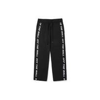 Vans Raidžių Spaudos Tiesaus Kirpimo Megztos Laisvalaikio Kelnės Vyriškos Kelnės Juodos VN0A4DQZBLK S black