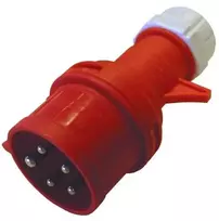 Elworks As Cee kištukas fazės keitiklis 16/400v ip44 raudonas
