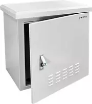 Alantec lauko pakabinama stelažo spintelė 19" 9U 600x600, 4 atraminės sijos, 4 kabelių įvadai, pilka ALANTEC
