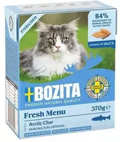 Drėgnas Kačių Maistas - Bozita Fresh Menu Sterilizuotas Arktinis Šamas 370g