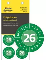 AVERY Zweckform patikros lipdukai, 2026, viniliniai, žali, 30 mm skersmens, atsparūs oro sąlygoms ir įbrėžimams, žymėjimas - 1 vnt. (6944-2026)
